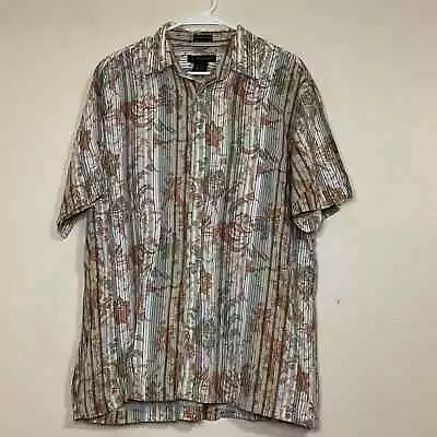 J. Ferrar Men's Hawaiian Button Down Shirt Size L • $16