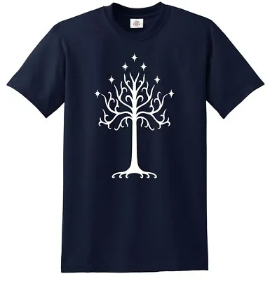 Tree Of Gondor T-Shirt Oak Lord Of The Rings Hobbit Saruman Gandalf Frodo LOTR • £11.95