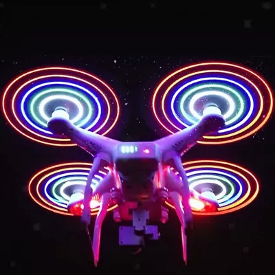 $49.72 • Buy 2 Pair LED Flash Light Rechargeable Propeller For DJI Phantom 3 Standard, DJI