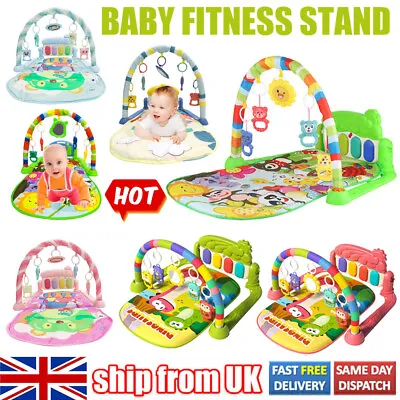 3 In1 Fitness Music Baby Play Mat Lay And Kids Gym Play-mat Fun Piano Boys/Girls • £14.99