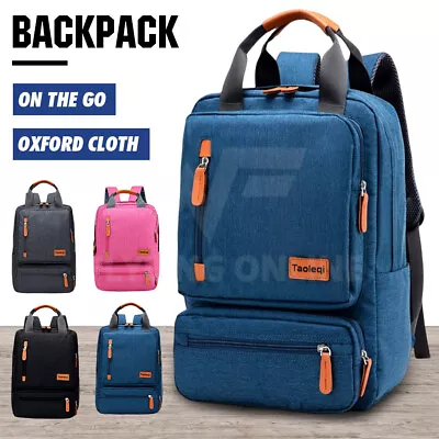 Mens Women Large Capacity Oxford Backpack Laptop Notebook School Travel Bag • $21.50