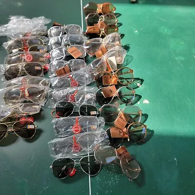 38 Vintage Samco Oversized Sunglasses Lot Glass Lenses Italy 60  New OLD STOCK • $350