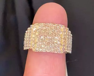 10k Solid Yellow Gold 2.50 Carat Real Diamond Engagement Ring Wedding Pinky Band • $920