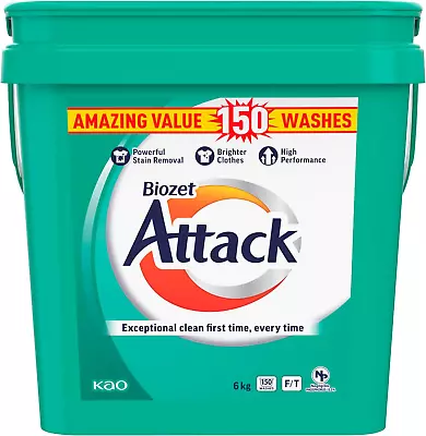 Biozet Attack Regular Laundry Powder Detergent 6 Kilograms • $31.16