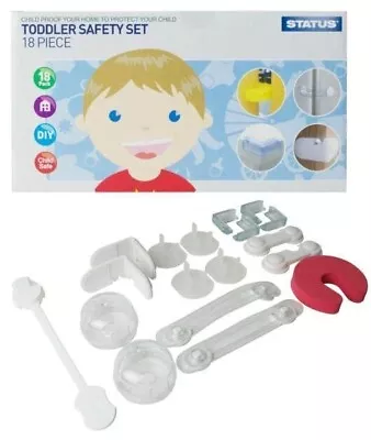 Status Toddler Safety Set 18 Pc Child Safe Easy Use Child Proof Home Kit Guard • £8.99