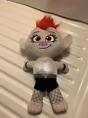 DreamWorks Trolls World Tour Movie Barb Punk Rock Mohawk Red Hair Doll Plush 8  • $5.99