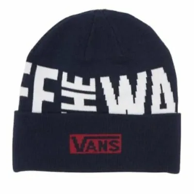 New! VANS Side Wall Beanie Navy Color Unisex One Size • $19.99