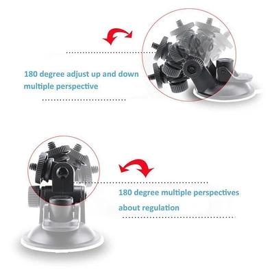 $7.48 • Buy Degree Rotation DVR Camera Dash Cam Car Mount Holder Sticky Suction Cup
