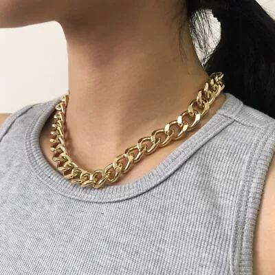 1pc Multilayered Snake Chain Necklace Vintage Gold Coin Pearl Choker Women Party • $9.89