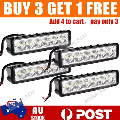 6inch LED Work Light Bar Flood Beam Reverse Lamp Driving Offroad 4WD • $11.99