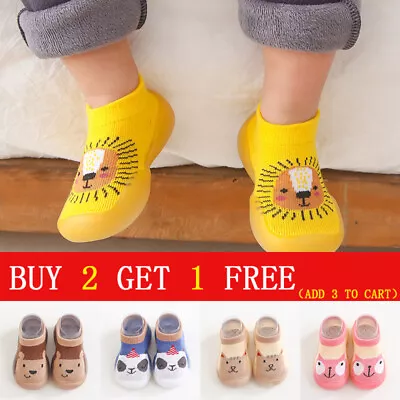 £5.48 • Buy Newborn Baby Shoes Toddler Spring Cotton Soft Non-Slip Slippers Socks Sandals UK