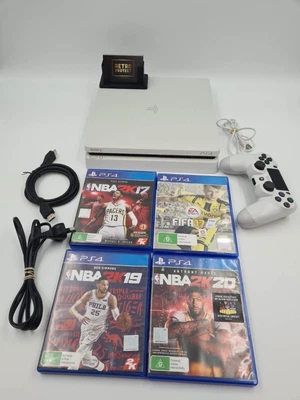 $279.99 • Buy 500GB PS4 Sony PlayStation 4 Slim Console - White With 4 Games