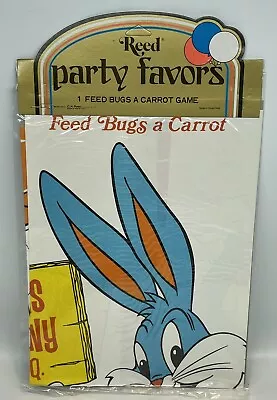 Vintage Bugs Bunny Party Favor Game Feed Bug A Carrot C.A. Reed NOS Sealed • $9.99