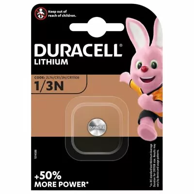 Duracell Battery 1/3N CR1/3N DL1/3N 2L76 3V Lithium • £6.29