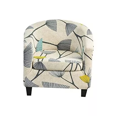 2 Piece Club Chair Slipcover Printed Tub Chair Slipcover Armchair Color A42 • $39.04