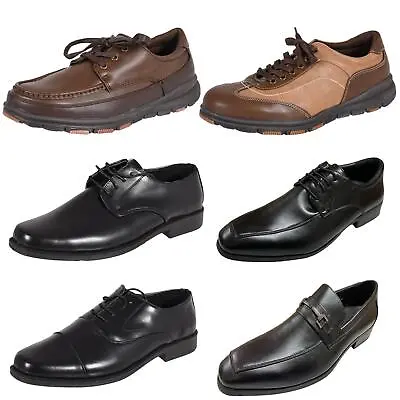 Mens Formal Shoes Black Lace Up Classic Smart Dress Office Shoes UK Size 8-10 • £11.99