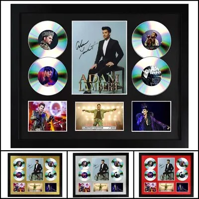 $120 • Buy Adam Lambert Signed Framed Memorabilia Limited Edition 4CD - Multiple Variations