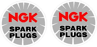 #2445 (2) 2  NGK Sponsor Racing Motorcycle Sticker Decal LAMINATED • $4.39