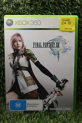 Final Fantasy XIII - Microsoft Xbox 360 - AUS PAL Complete With Manual Free Post • $10.99