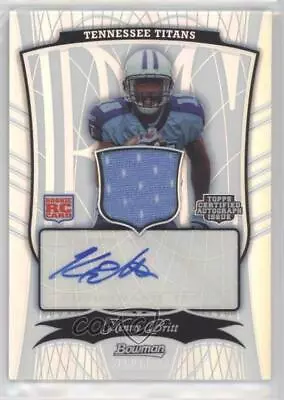 2009 Bowman Sterling Memorabilia Refractor /25 Kenny Britt #168.2 Rookie Auto RC • $12.90