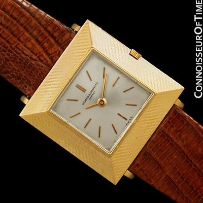 $3995 • Buy 1960's VACHERON & CONSTANTIN Mens Vintage  Extra-Flat  Modernist - 18K Rose Gold