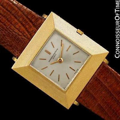 1960's VACHERON & CONSTANTIN Mens Vintage  Extra-Flat  Modernist - 18K Rose Gold • $3995