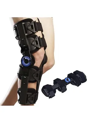 Hinged ROM Knee Brace Support StabilizerPost Op Knee BraceACL MCL@S2 • $45