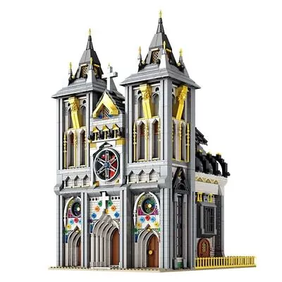 Building Blocks MOC Set Street Expert Medieval City Church Bricks Model Kids Toy • $176.79