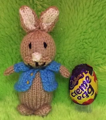 KNITTING PATTERN - Peter Rabbit Inspired Choc Cover Bunny Easter Creme Egg • £3.25