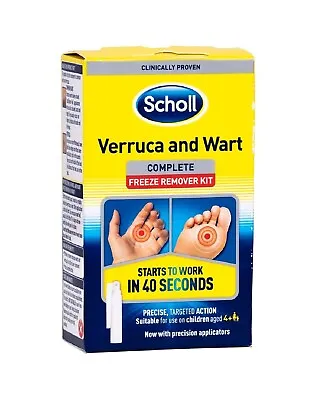 Scholl Verruca & Wart Complete Freeze Remover Kit 80ml Max 12 Treatments • £13.95