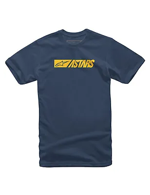 £28.99 • Buy Alpinestars Reblaze Short Sleeve T-Shirt In Navy/Yellow