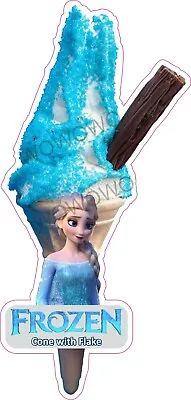 Ice Cream Van Sticker Cone Smurfs Barbie Minions Frozen Decals (see Variations) • £3.95