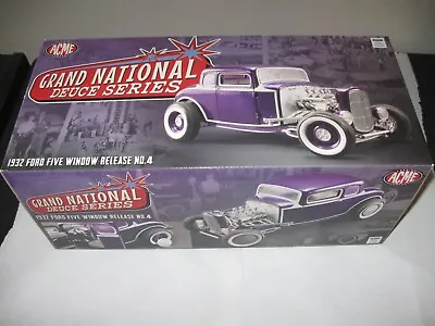 Acme 1932 Ford Coupe Grand National Deuce Series NIB 1:18 Diecast Car • $199