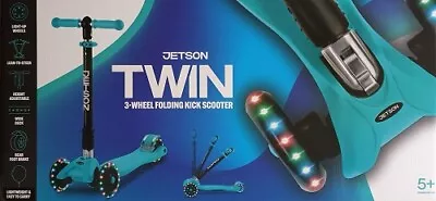 Jetson Twin 3 Wheel Folding Kick Scooter With Light Up Wheels  • $88