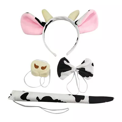  Cow Tail Headband Women’s Suits Cosplay Costume Child Women's Animal Ears • £9.88