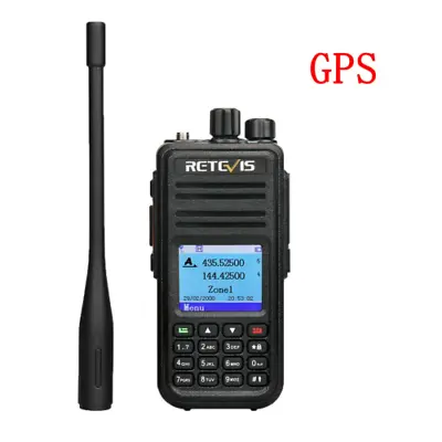 $114.99 • Buy Digital Ham Radio DMR Retevis RT3S GPS Dual Band Walkie Talkie 5W 2000mAh 3000CH
