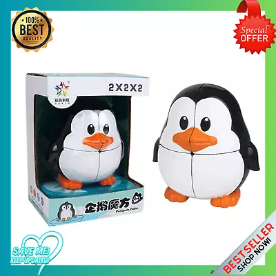 Penguin 2x2 Speed Magic Cube Puzzle Professional BRAIN Teaser Educational Toy • $14.99