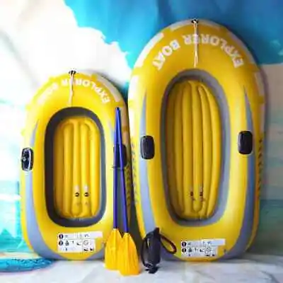 Inflatable Kayak Canoe 1~2Person Rowing Air Boat Fishing Boat Summer Rubber Boat • $60.24