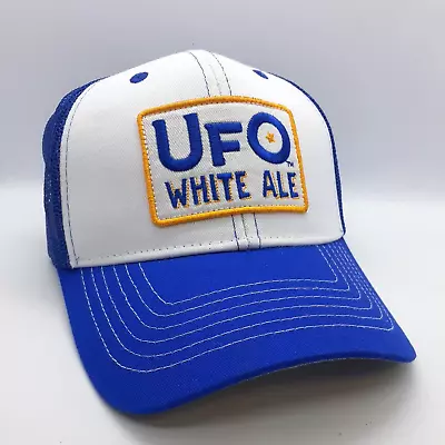 UFO White Ale Logo Mesh Cap Craft Beer Trucker Hat Harpoon Brewery Boston VT NEW • $17.25