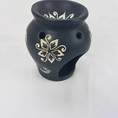 Black Filigree Ceramic Oil Vaporiser Diffuser • $7.95