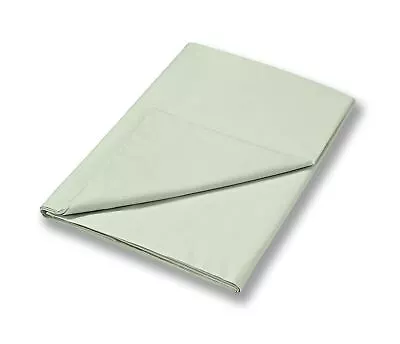 800 TC Cotton Sateen Flat Sheet Green • £28.02