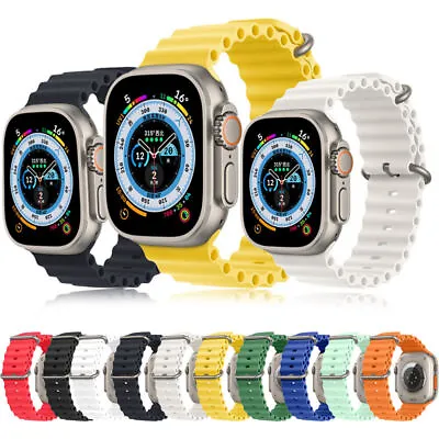 $7.89 • Buy For Apple Watch Ocean Band Strap IWatch Ultra Series 8 7 6 5 SE 40/44/41/45/49mm