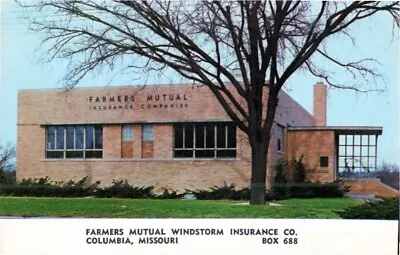 Columbia Missouri Farmers Mutual Windstorm Insurance Company Postcard • $8.90