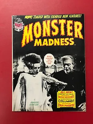 Marvel Magazine Monster Madness No. 3 1973 - Bride Of Frankenstein • $15