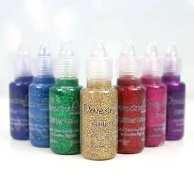 £2.99 • Buy Dovecraft Refill Pack,Glitter Glue,Crystal,Candyfloss,Forest,Gold, Ruby 7x3x4CM 