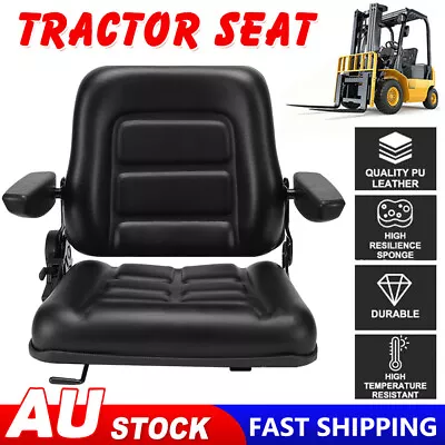 Tractor Seat Forklift Excavator Universal Suspension Backrest Truck/Chair Adjust • $128.95