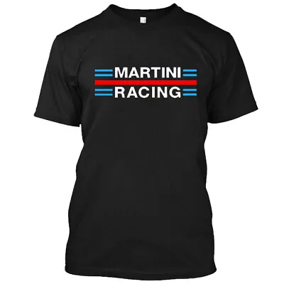 BUY NOW !!! NEW NWT CUSTOM  Martini Racing T-SHIRT Men's BLACK T-Shirt SIZE L • $18.99