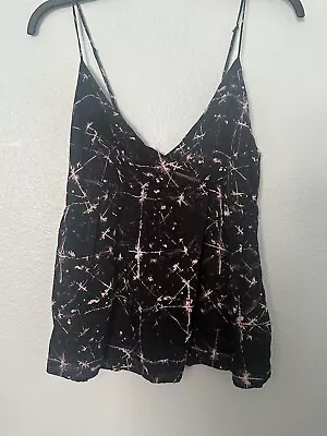 Volcom Tank Top Womens Large Wrap Sleeveless Flowy Blouse • $14.90