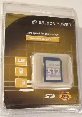 SILICON POWER Ultima II 133X Secure Digital 512 MB SD Card Vintage 2004 Model. • $19.99