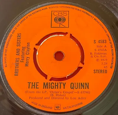 Brothers And Sisters/Merry Clayton The Mighty Quinn 7  UK ORIG 1969 Gospel VINYL • $6.20